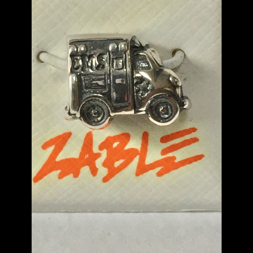 Zable Sterling Silver EMS Truck Charm